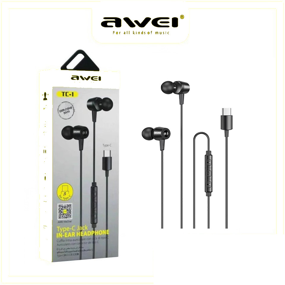 AWEI TC-1 Type-C Wired Earphones