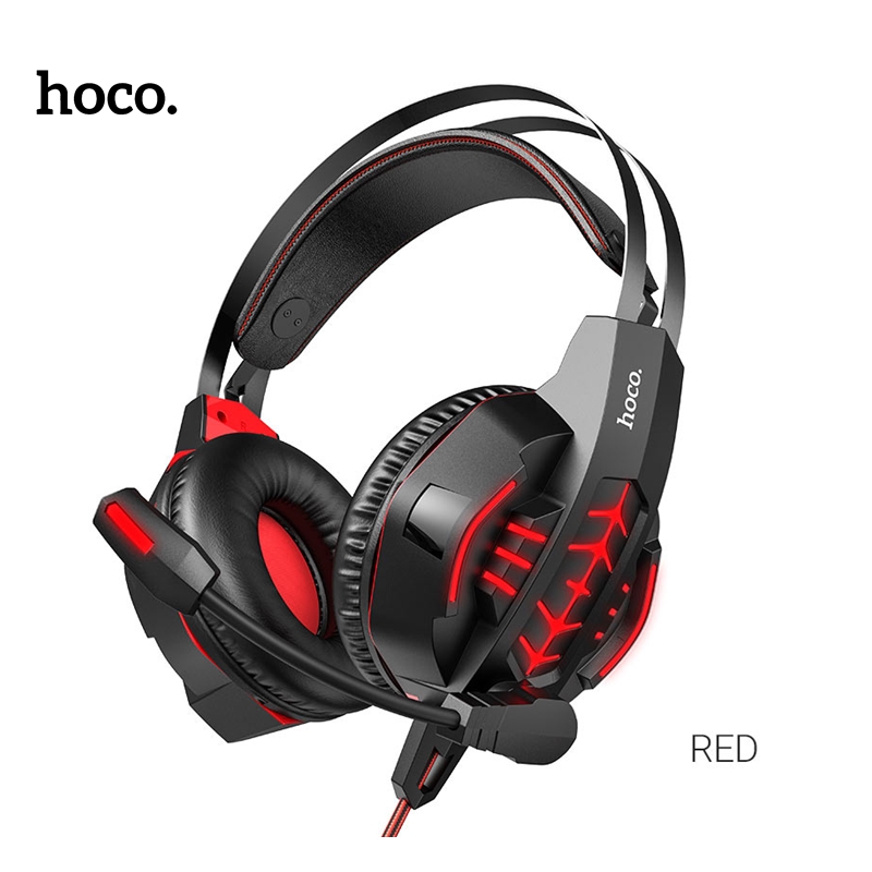 HOCO W102 Cool Tour Red Gaming Headset