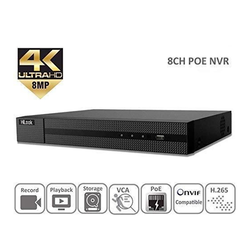 HiLook NVR-108MH-C/8P 8 Kanal PoE Ağ Video Kayıt Cihazı