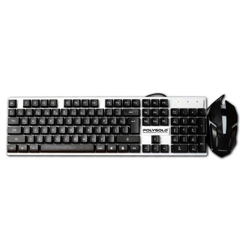 Klavye Mouse Seti Oyuncu Işıklı 8017