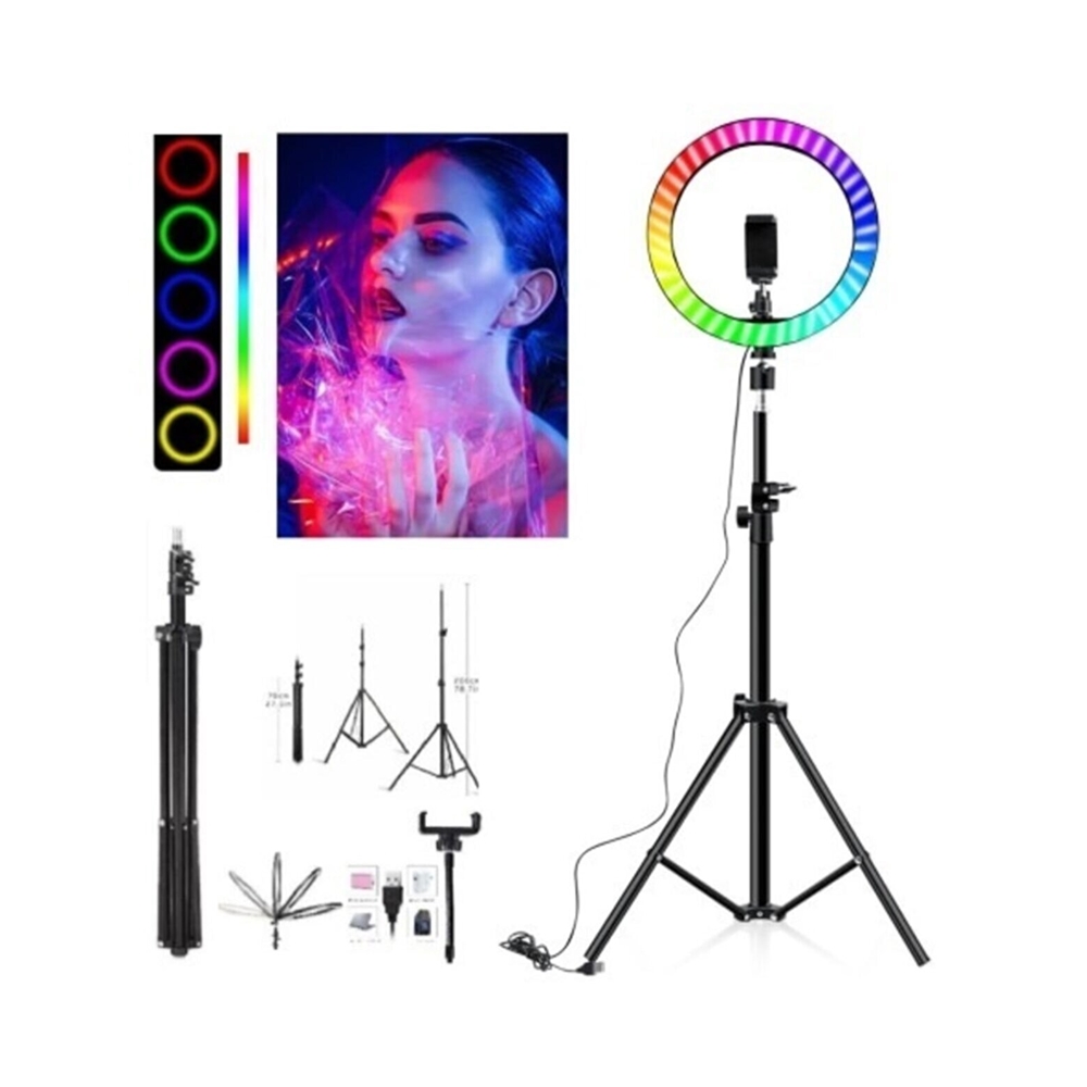 RGB-кольцевая LED-лампа 33 см (13 дюймов)