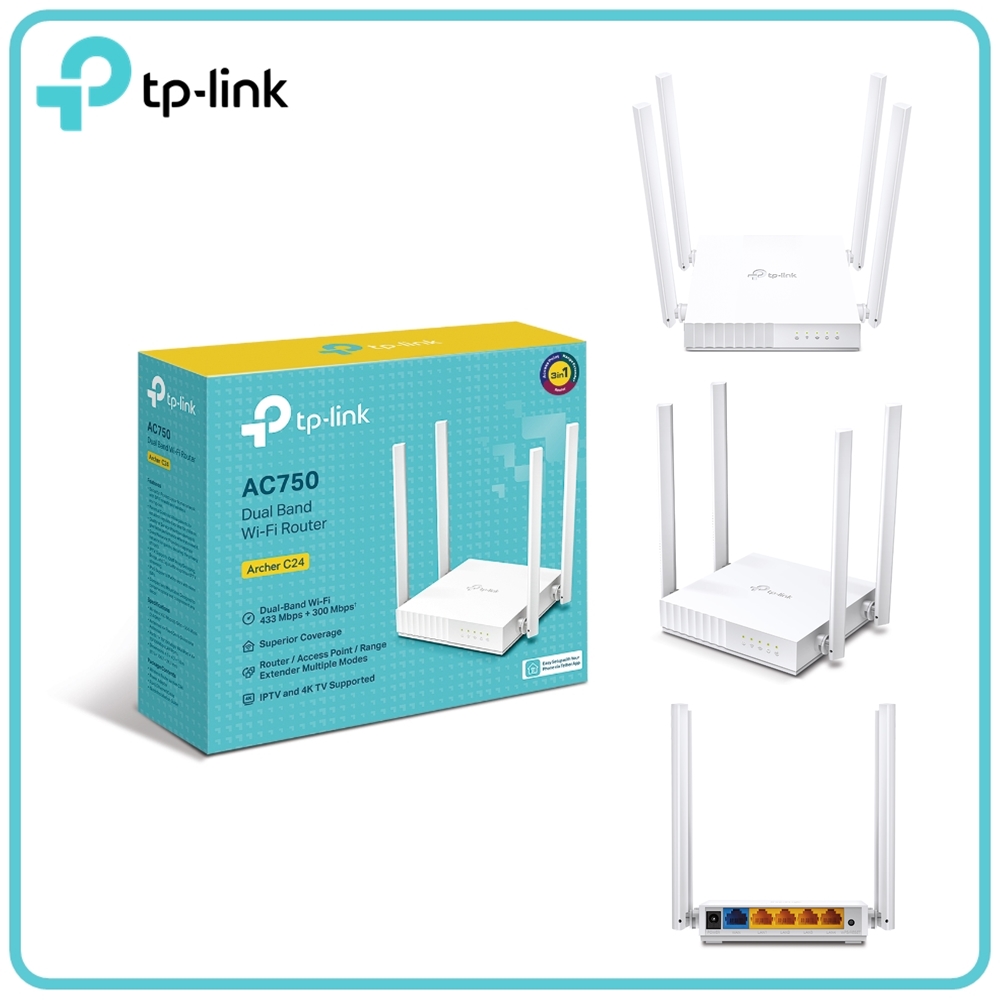 Tp-Link AC750 Archer C24 Wireless Router