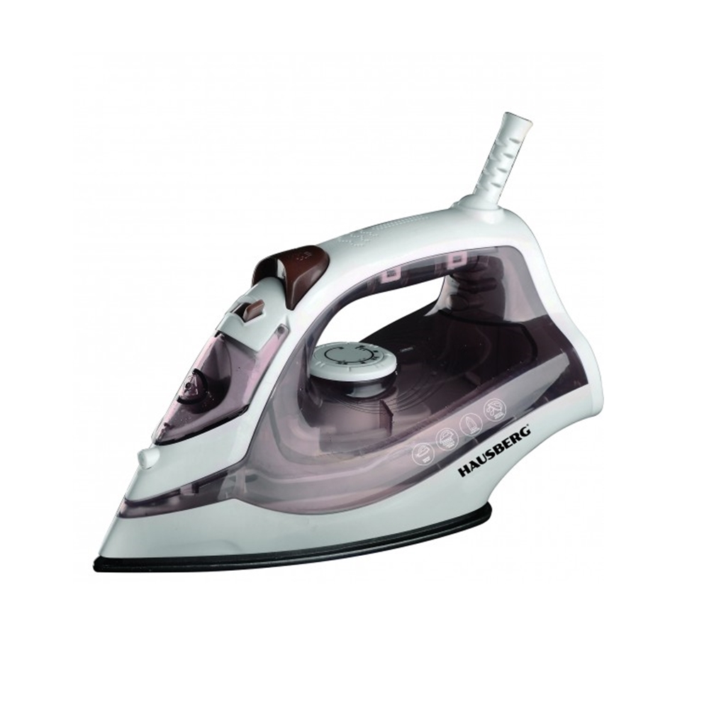 Hausberg HB-7850 Steam Iron with Ceramic-Coated Soleplate