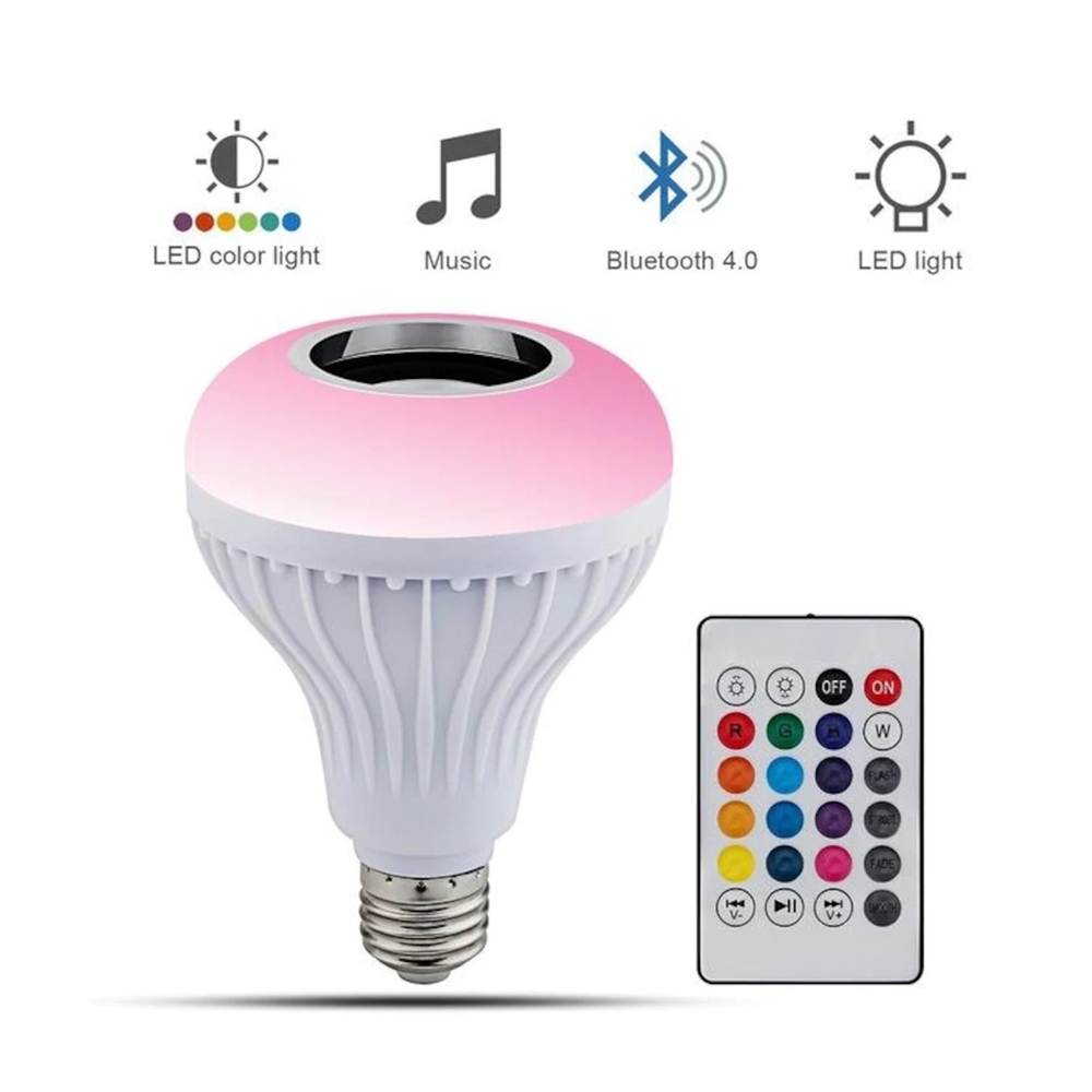 RGB LED-лампочка с Bluetooth-динамиком, E27