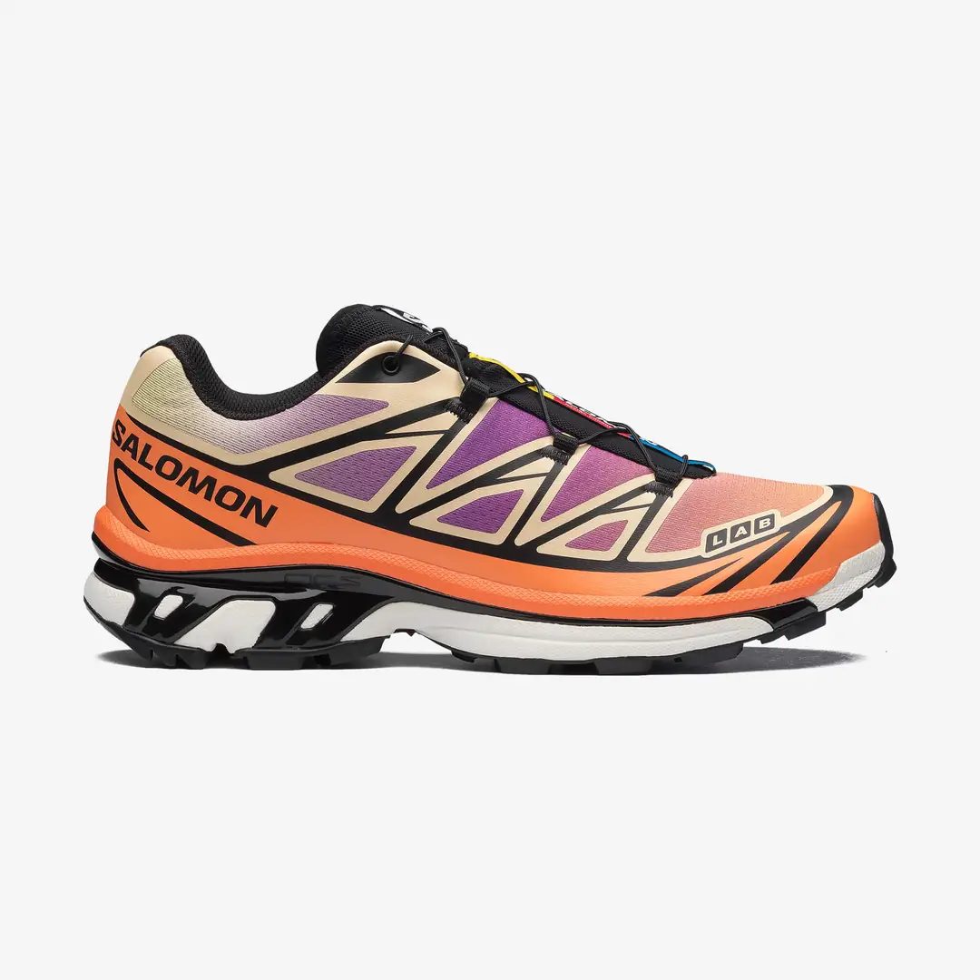 Salomon XT-6 Kadın Turuncu Mor Arazi Koşu Ayakkabısı