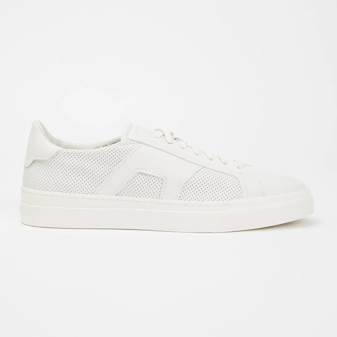 Santoni DBS32 Erkek Beyaz Bağcıklı Sneaker Ayakkabı