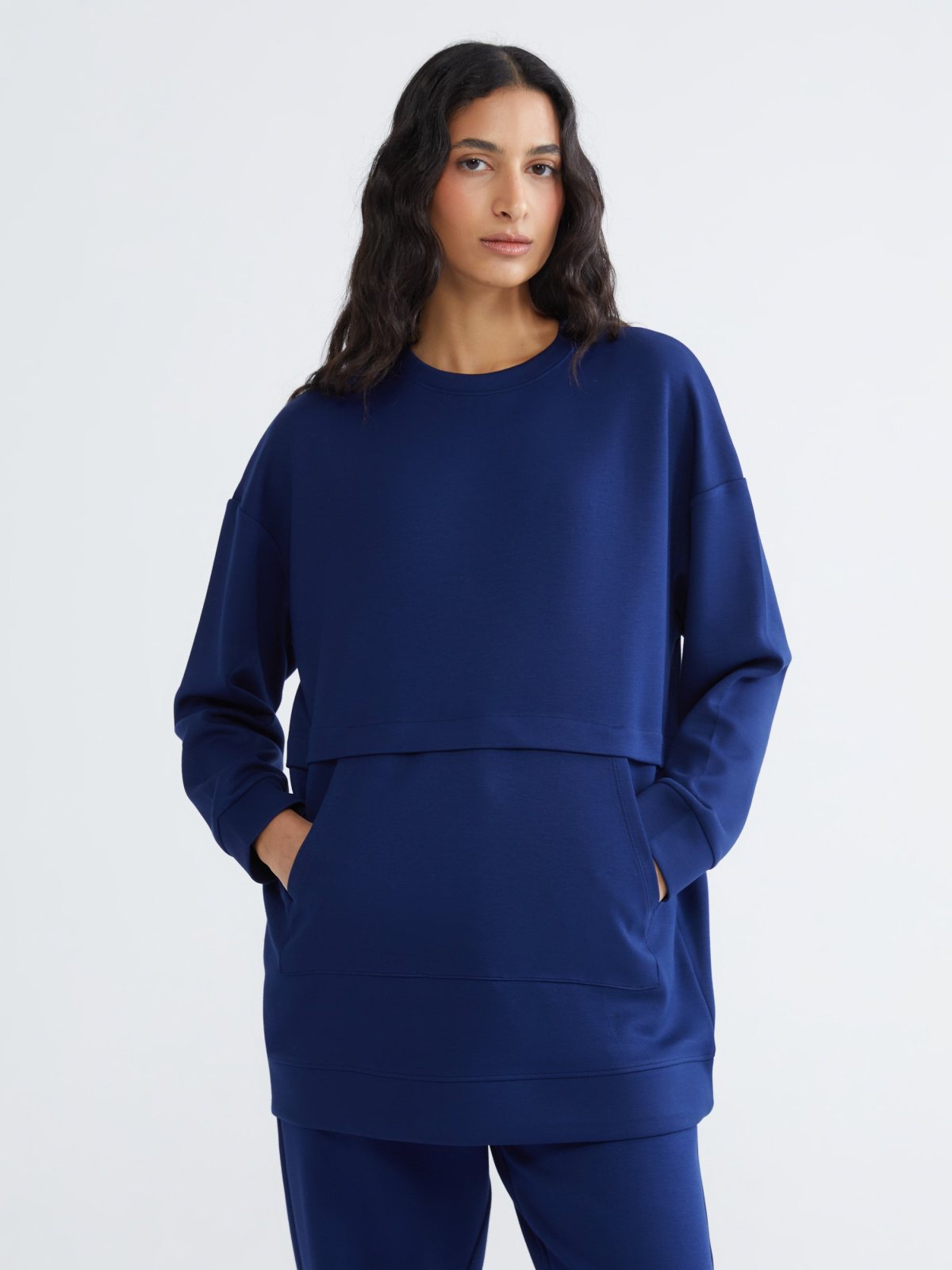 Kadın Sweatshirt S64458Z8 LACİVERT