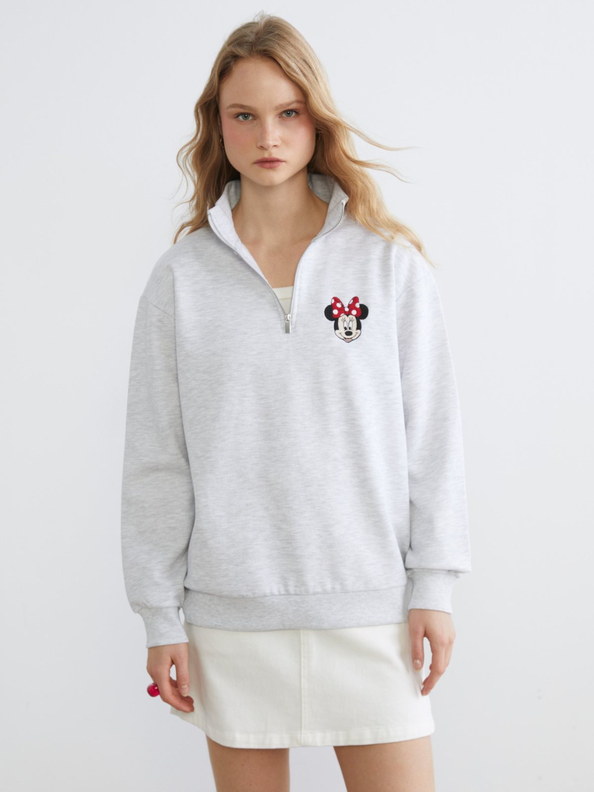 Sweatshirt GRİ MELANJ