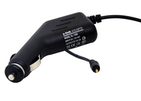 S-Link SL-128B 9V 2A Tablet Car Charger, Black