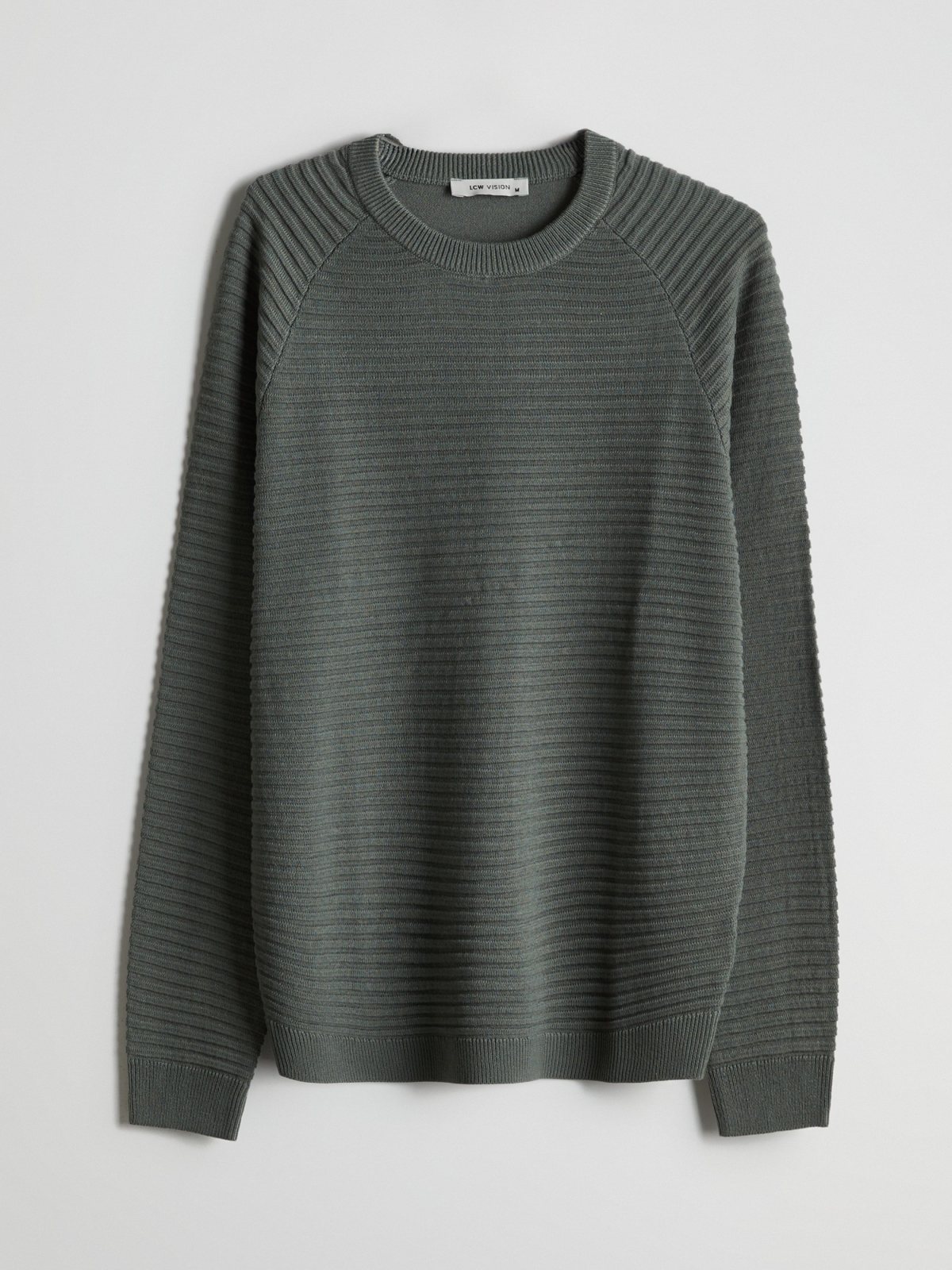 LC Waikiki 6105401 Men's Matte Green Sweater