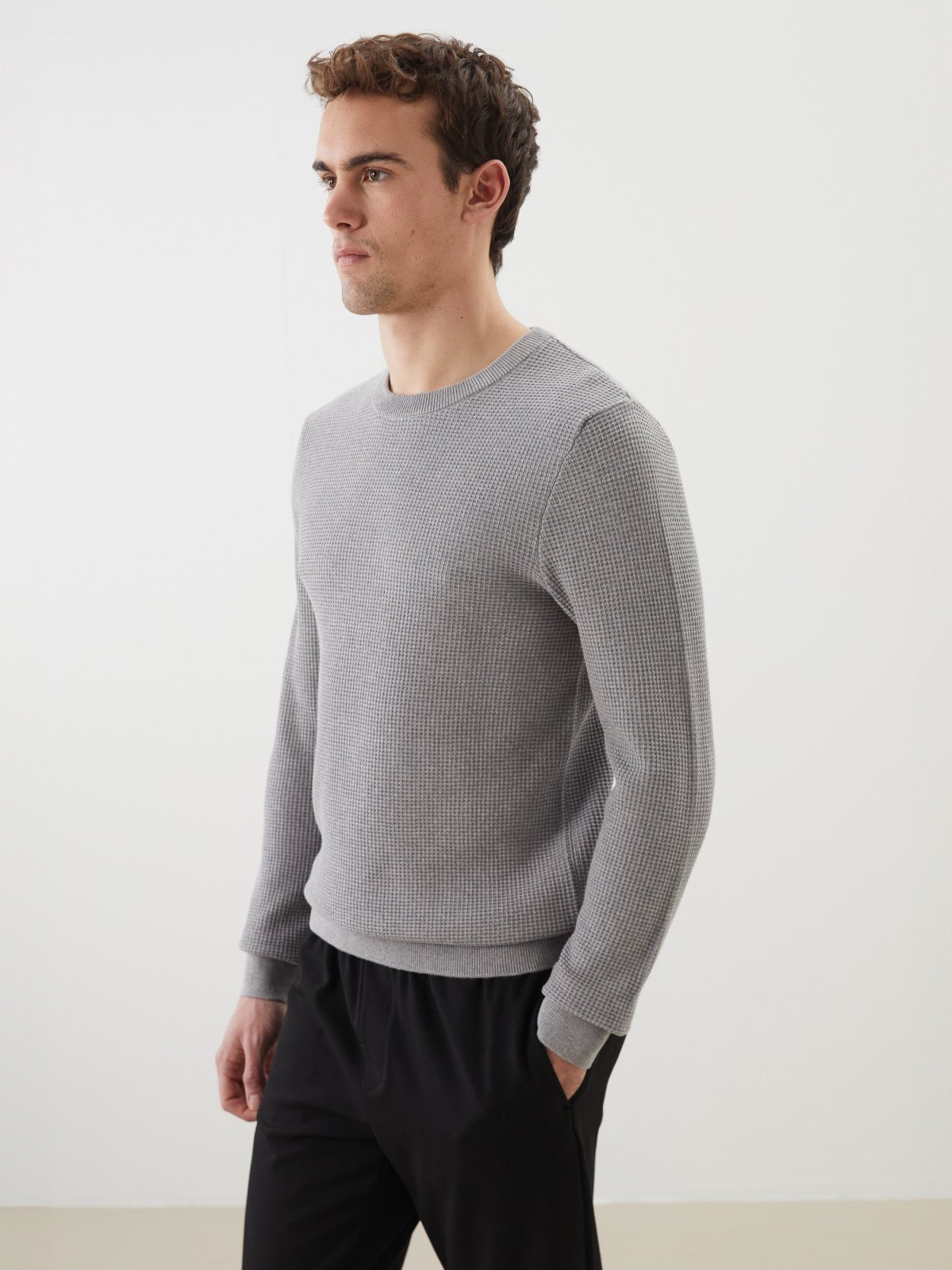 LC Waikiki 6100398 Grey Mélange Men's Sweater