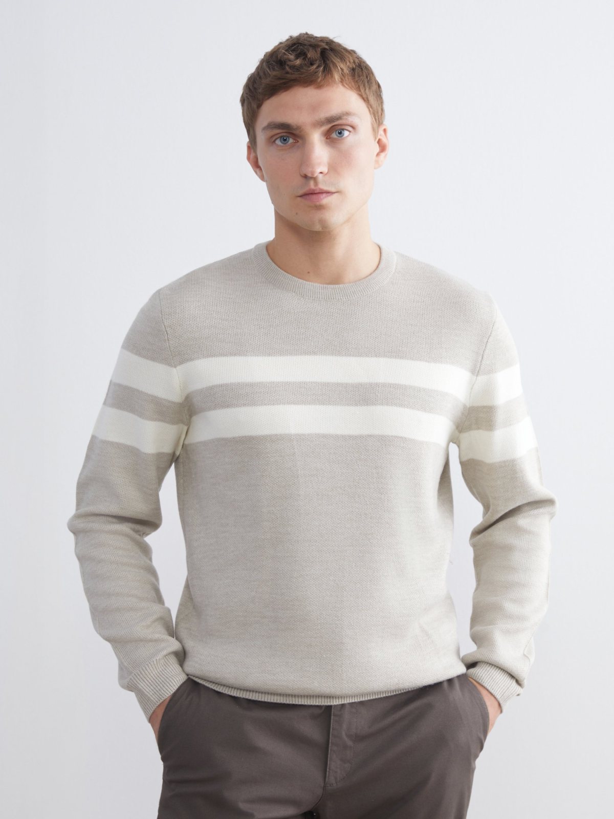 LC Waikiki 6098452 Beige Mélange Sweater