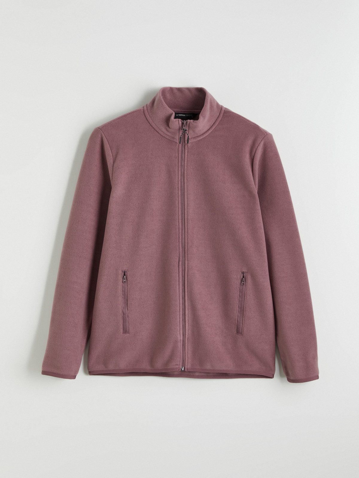 Fermuarlı Sweatshirt MAT PEMBE