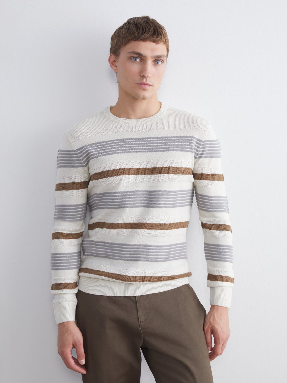 LC Waikiki 5936013 Men's Sweater, Stone Beige