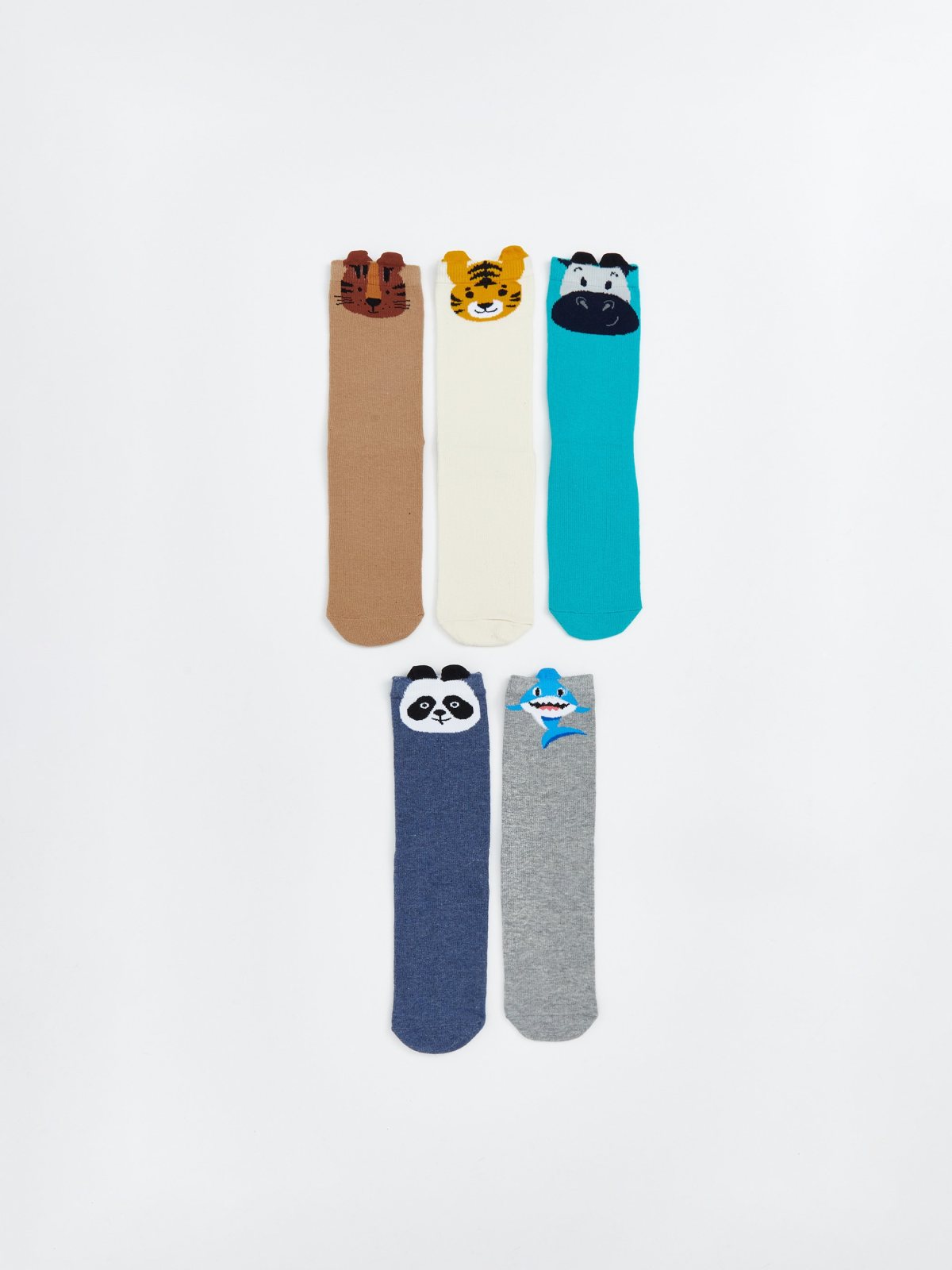Soket Çorap Karışık Renk İpliği Boyalı