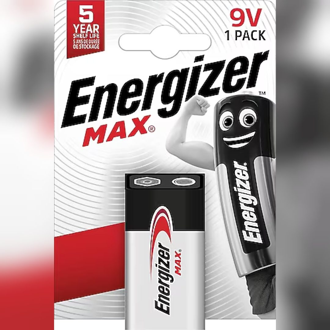Energizer MAX, батарейка 9 В, 1 шт.