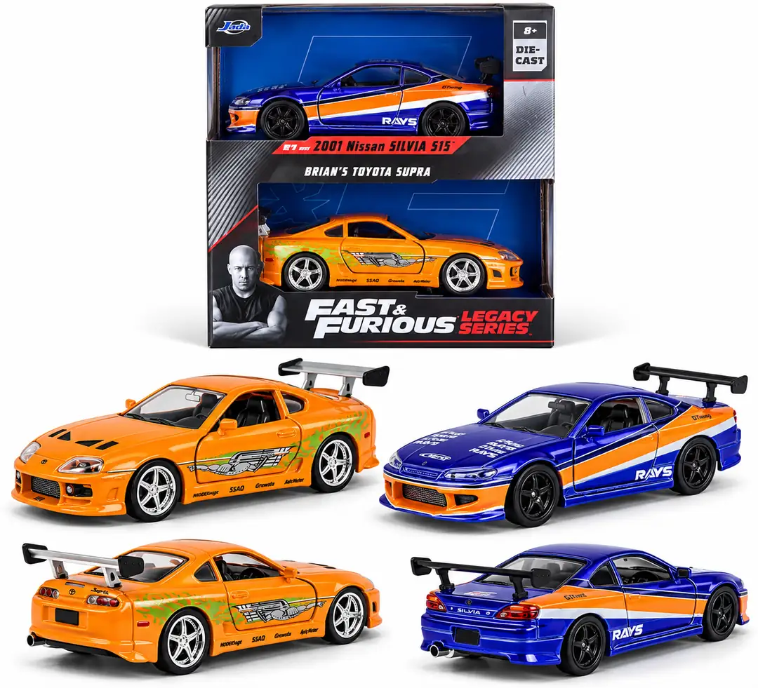 Jada Toys Fast & Furious Legacy Series: набор металлических машин, 2 шт.