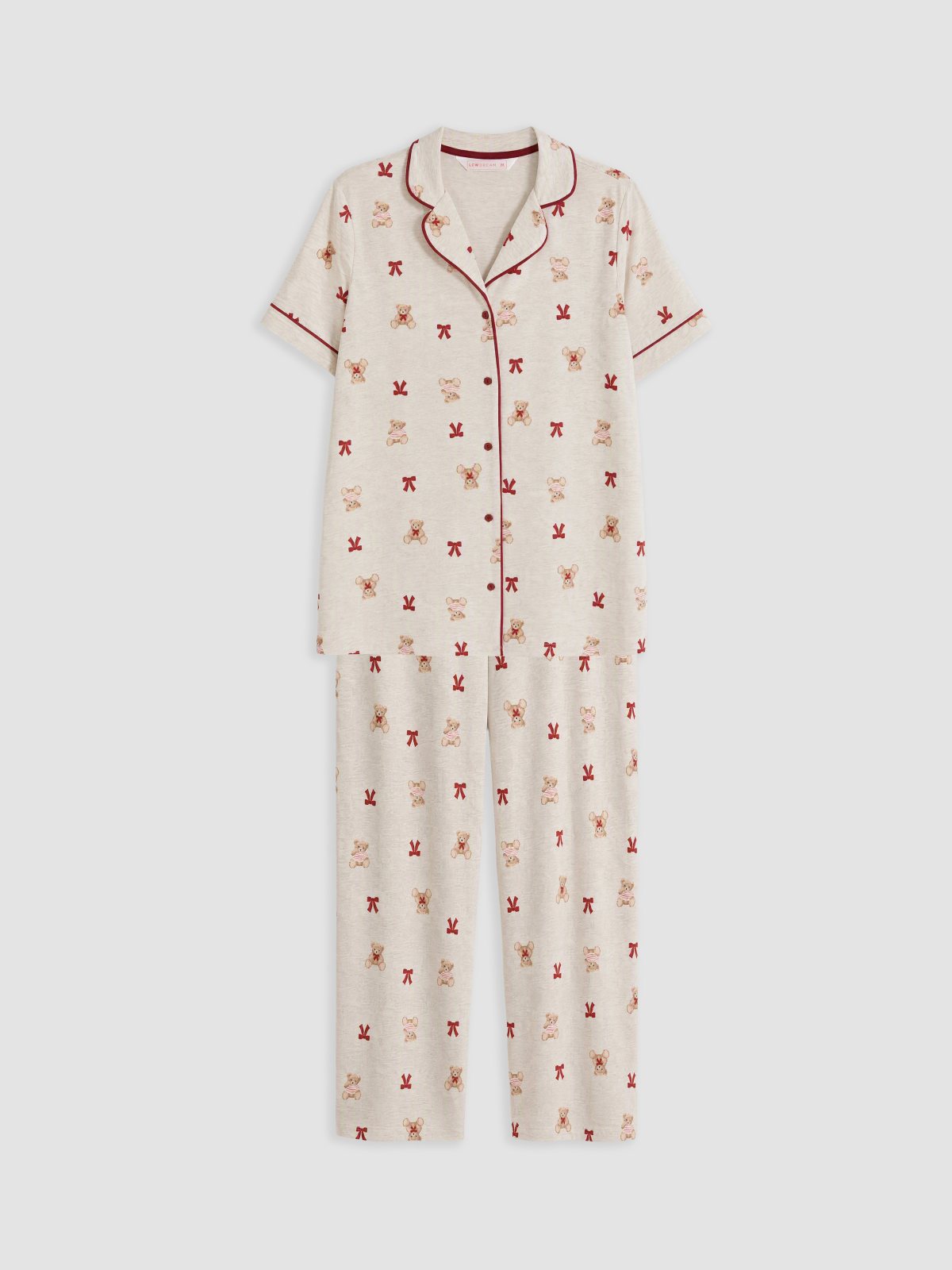 Pijama Takım YULAF EZMESİ MELANJ