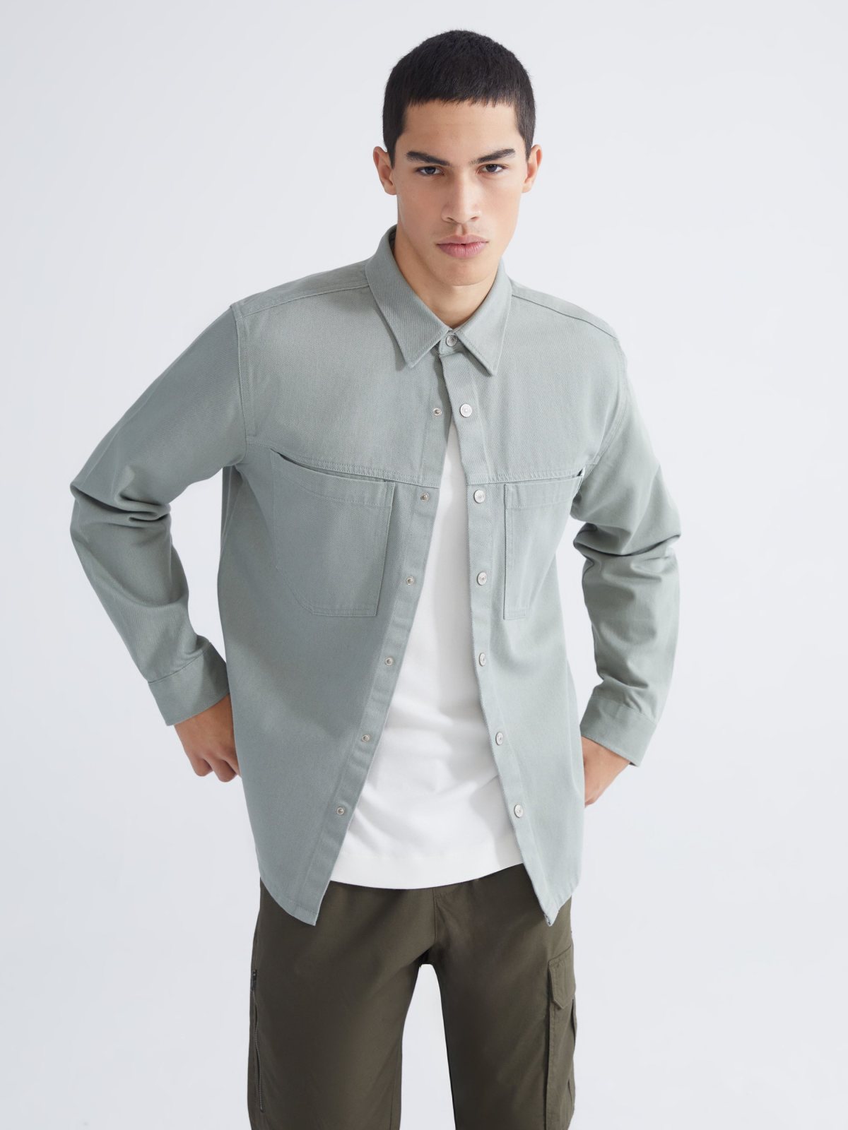 LC Waikiki 6260347 Light Khaki Denim Shirt