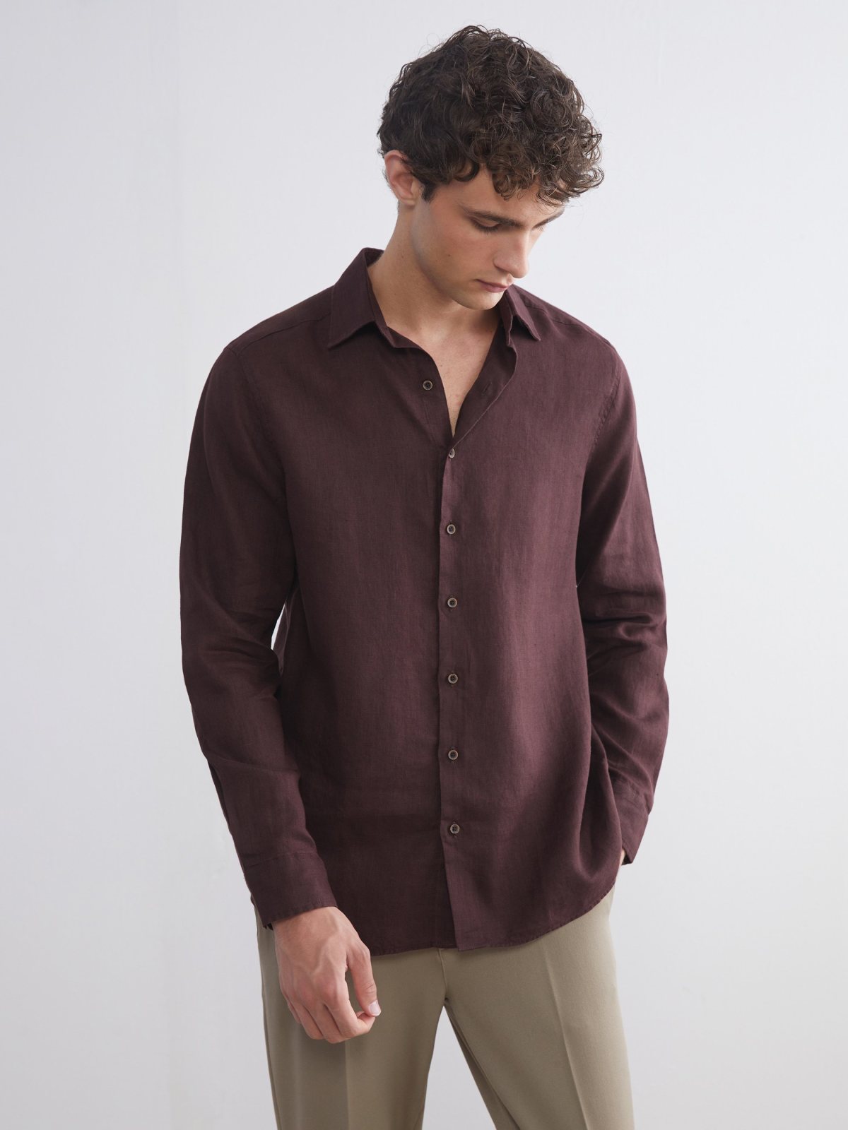 South Blue Brown Shirt