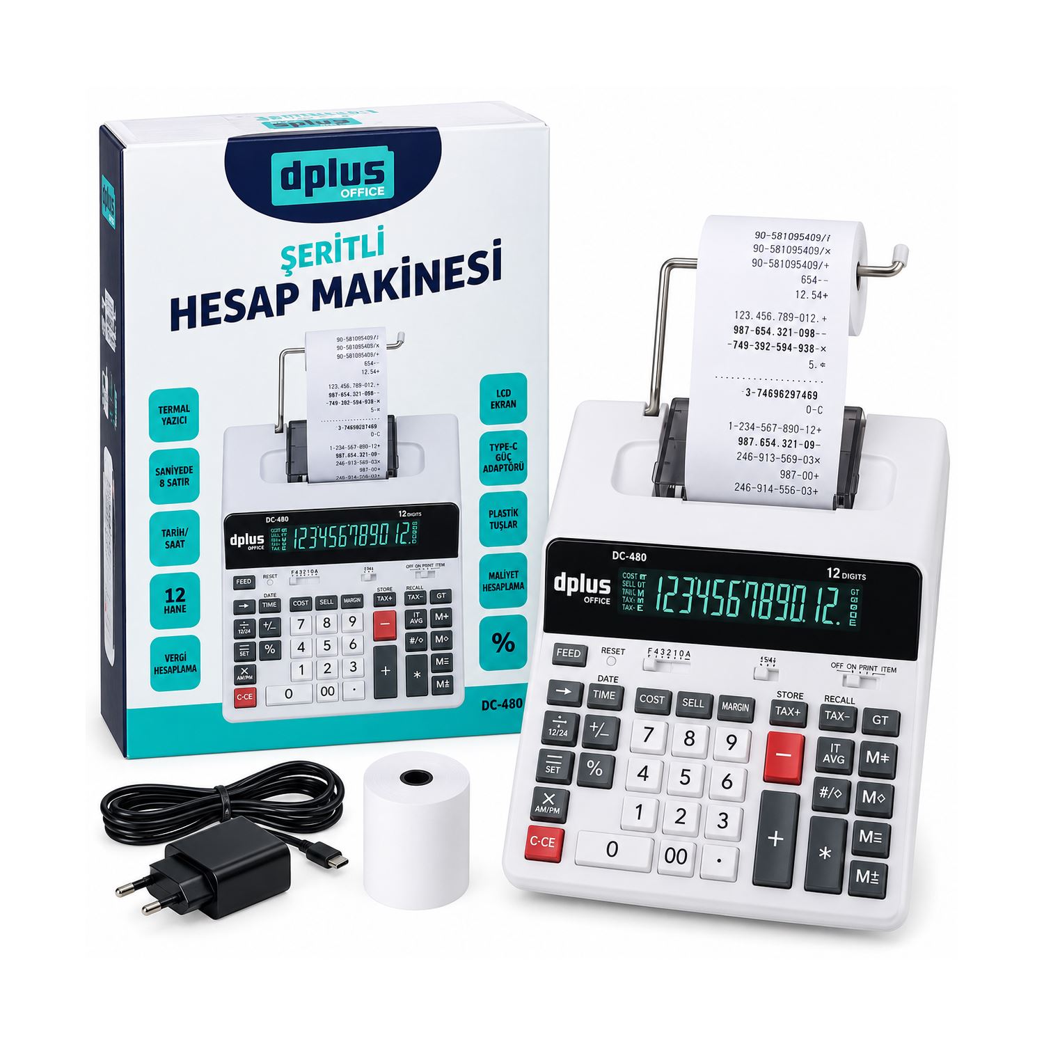Dplus DC-480 Printing Calculator