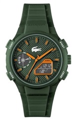 Lacoste LAC2011367, зелёные мужские часы 44 мм