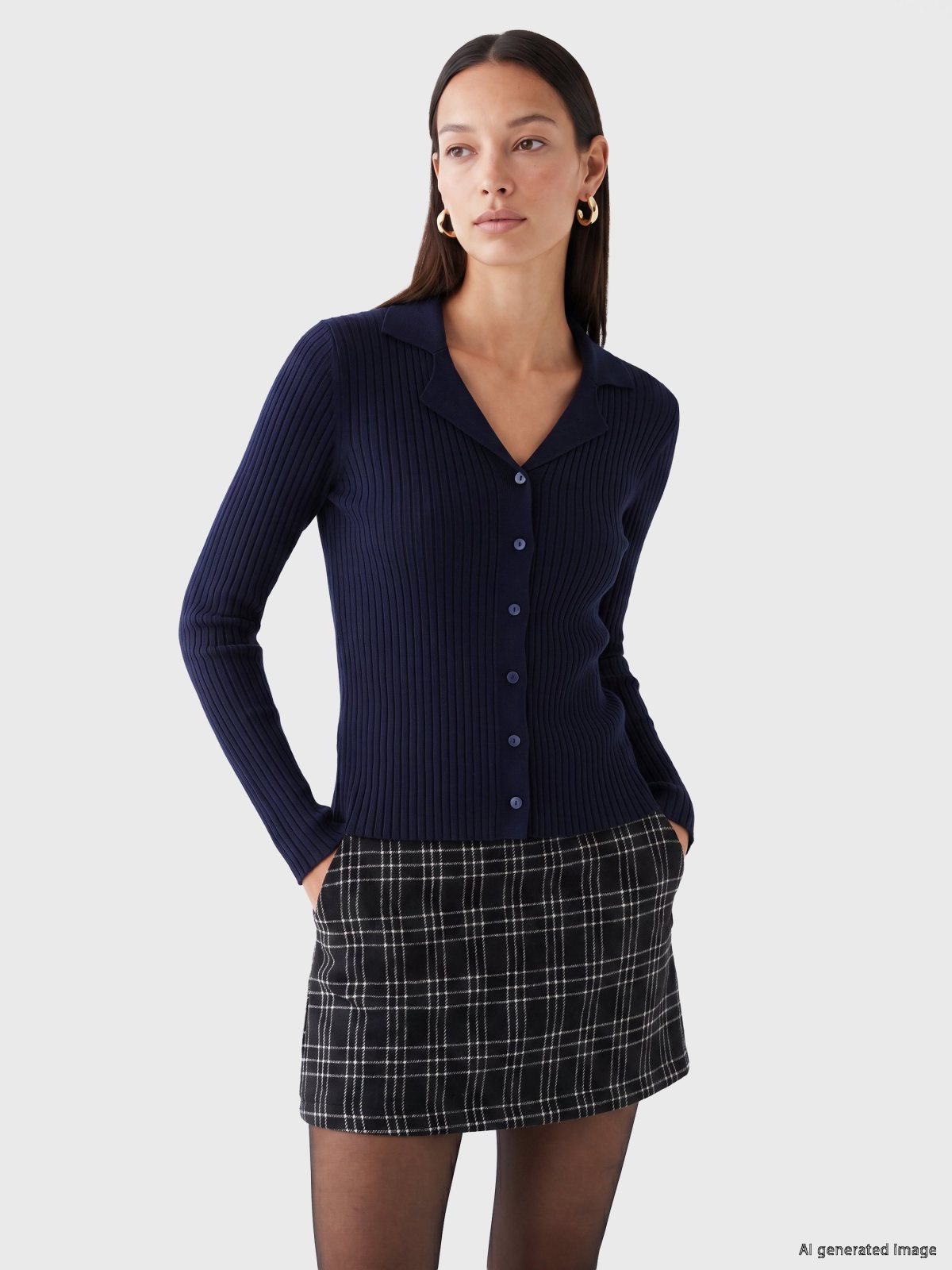 LC Waikiki 7332523 Navy Women's Cardigan