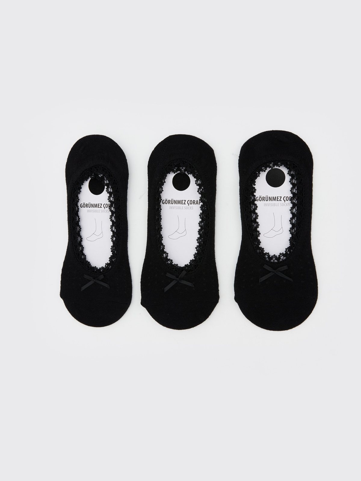 LC Waikiki 5562898 Black No-Show Socks
