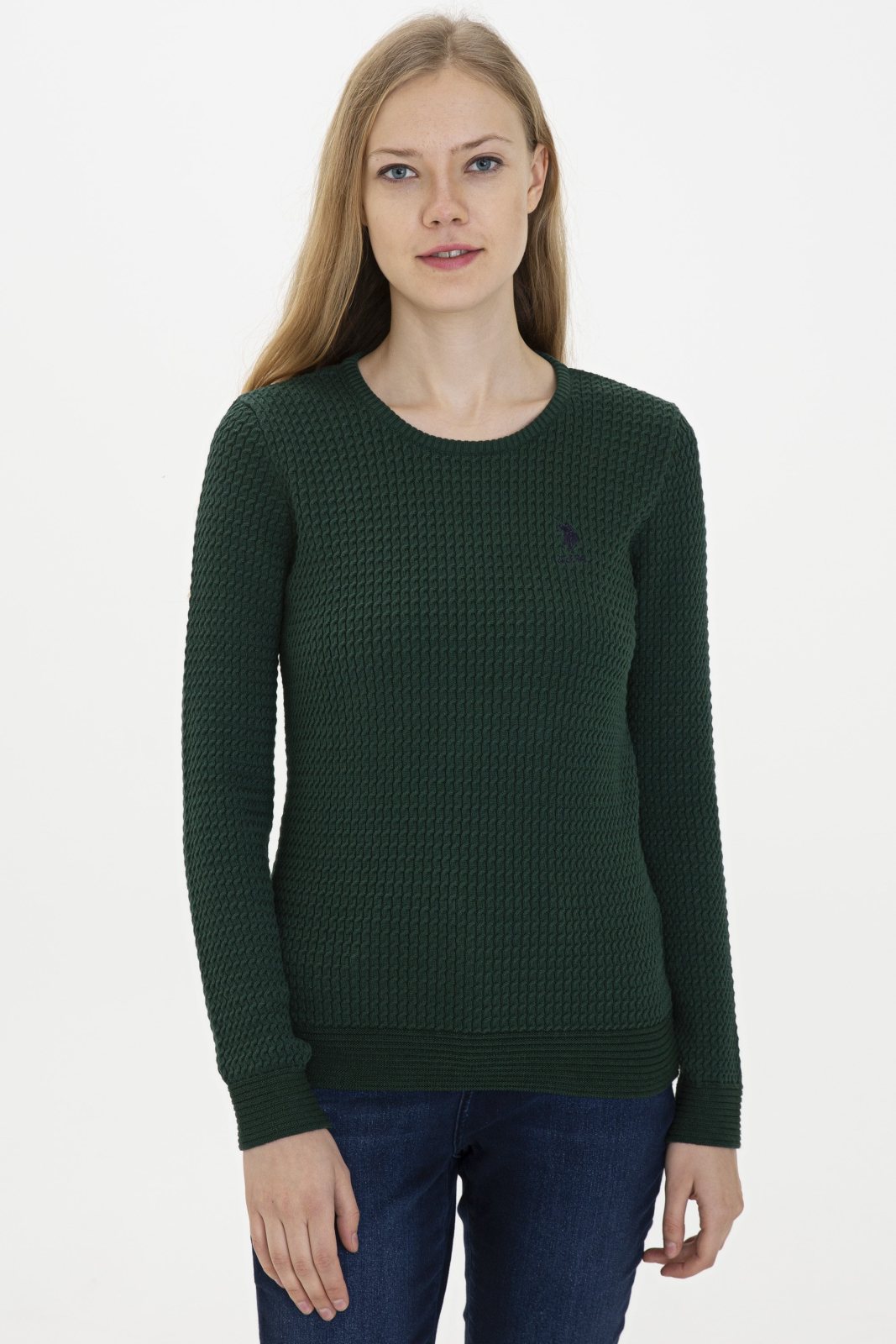 U.S. Polo Assn. 754077 Women's Basic Knit Jumper