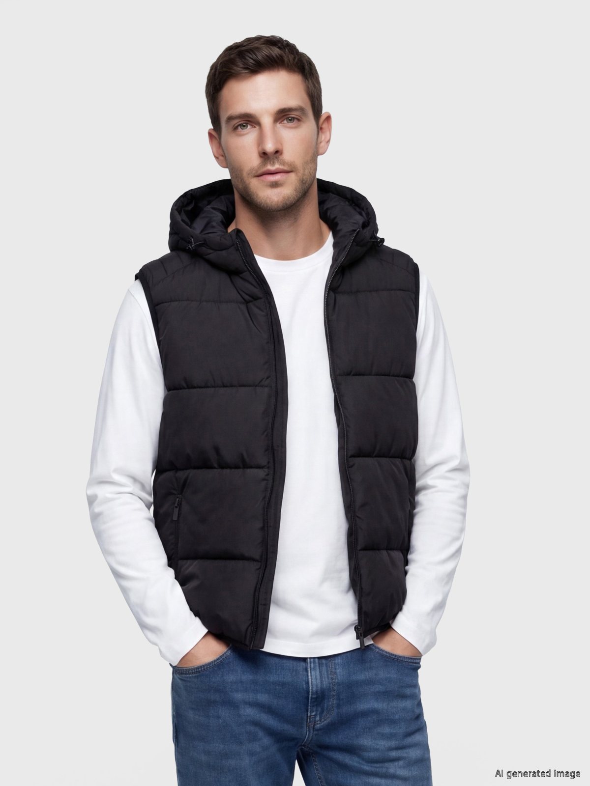 LC Waikiki 7291260 Чёрный стёганый женский жилет