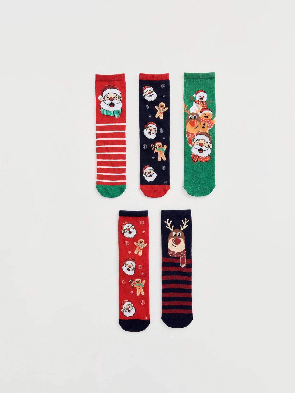 LC Waikiki 7434626 Mixed-Colour Yarn-Dyed Ankle Socks