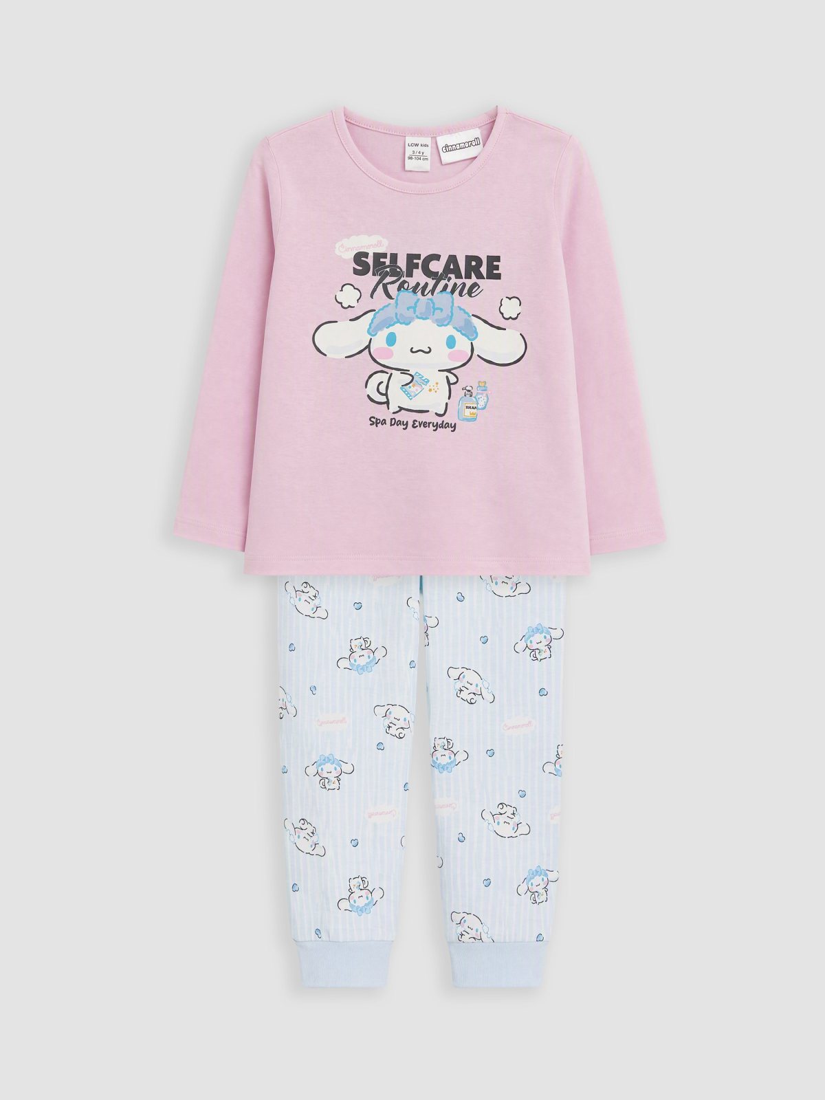LC Waikiki 7376483 Pink Lilac Pyjama Set
