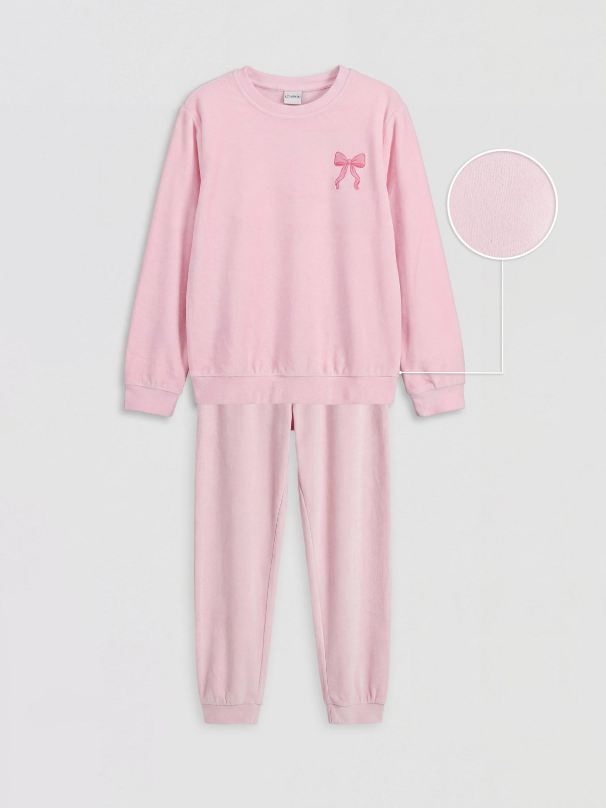 LC Waikiki 7310565 Pink Lilac Pyjama Set