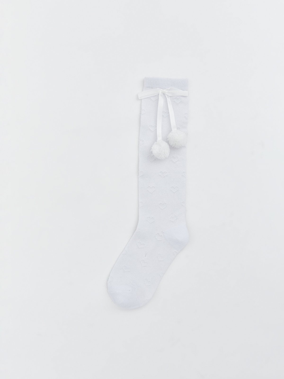 LC Waikiki 6351506 White Knee-High Socks