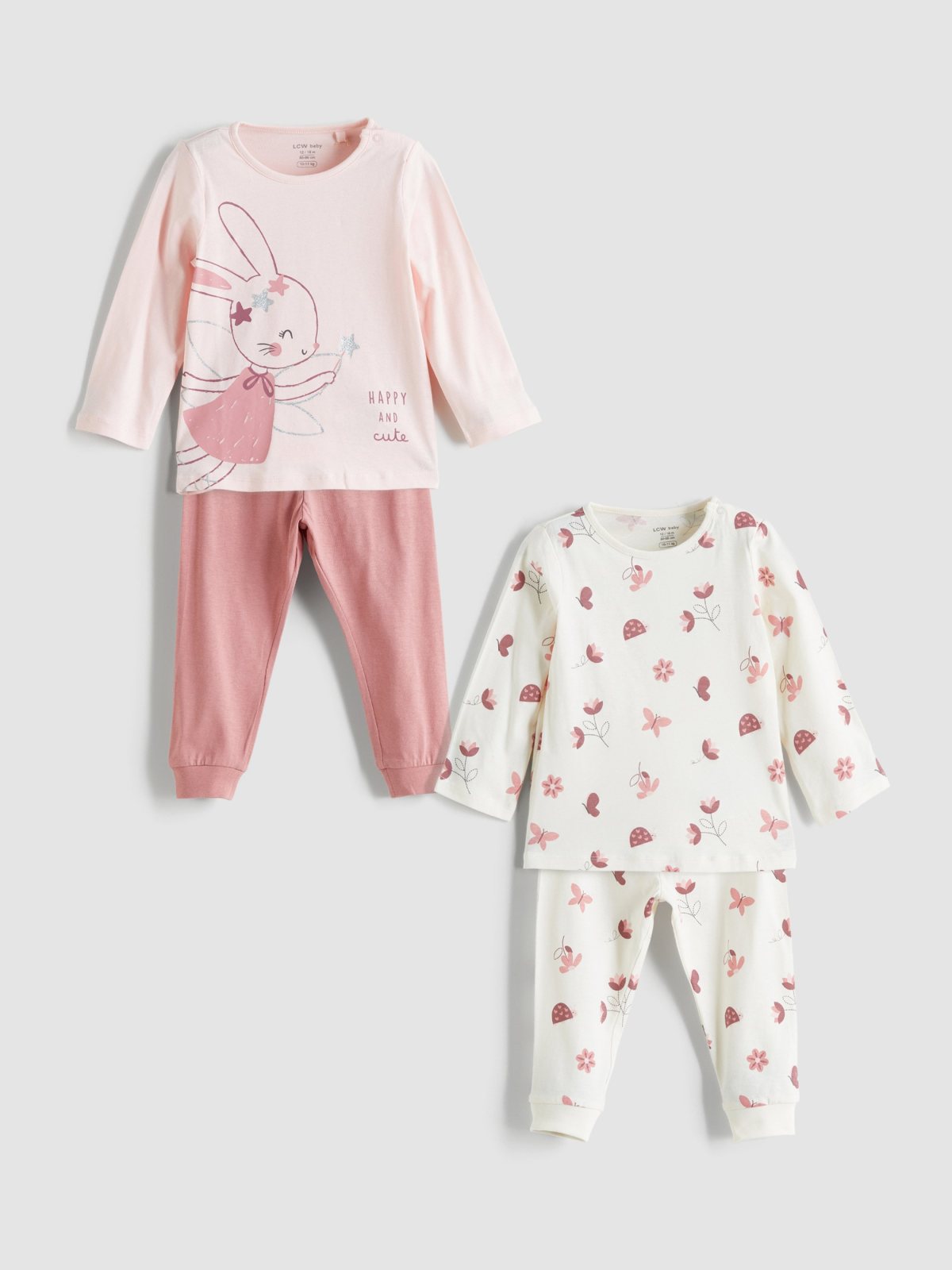 LC Waikiki 5716209 Baby Pink Pyjama Set