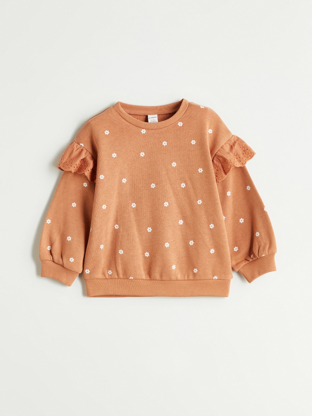 LC Waikiki 5612733 Printed Sweatshirt, Light Brown