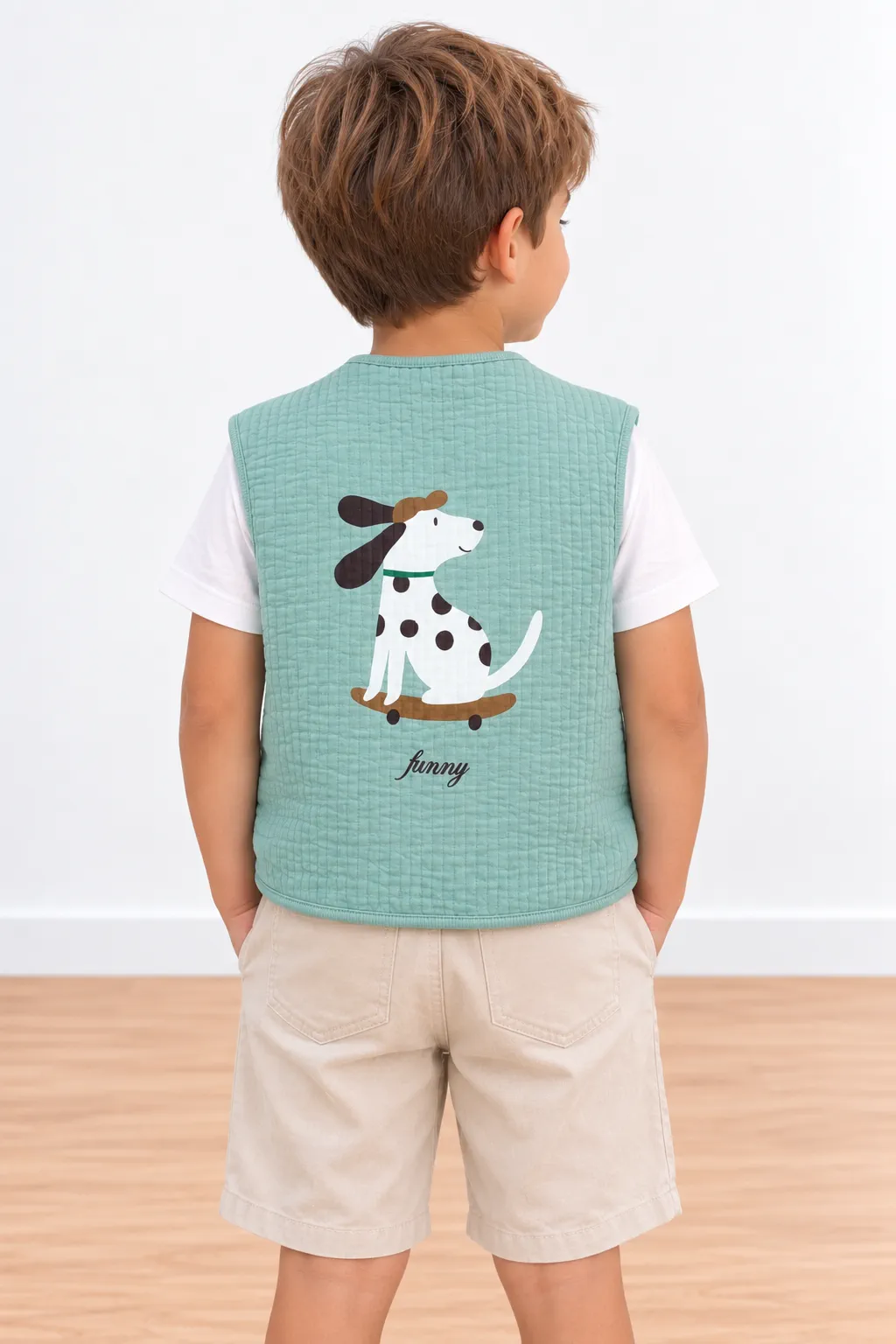 Miela Kids Funny Dog Quilted Vest
