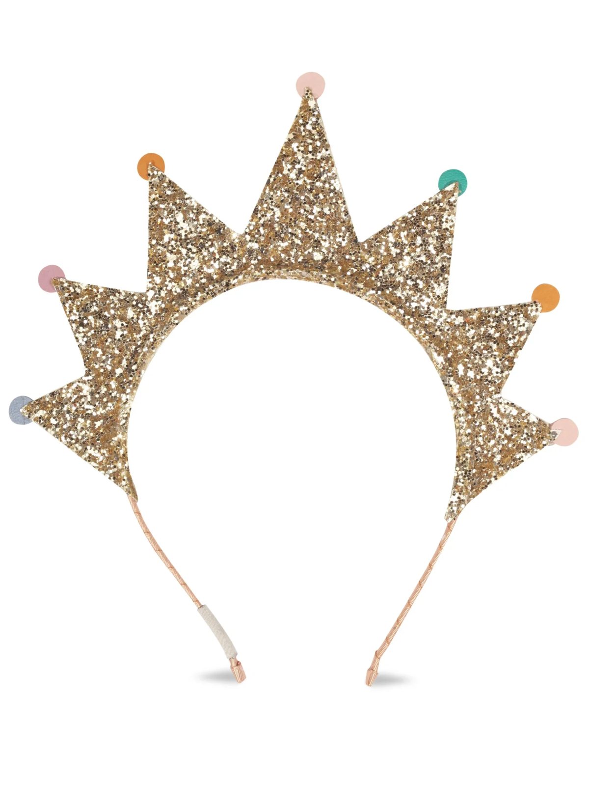 Ipobomi Princess Gold Glitter Children's Crown