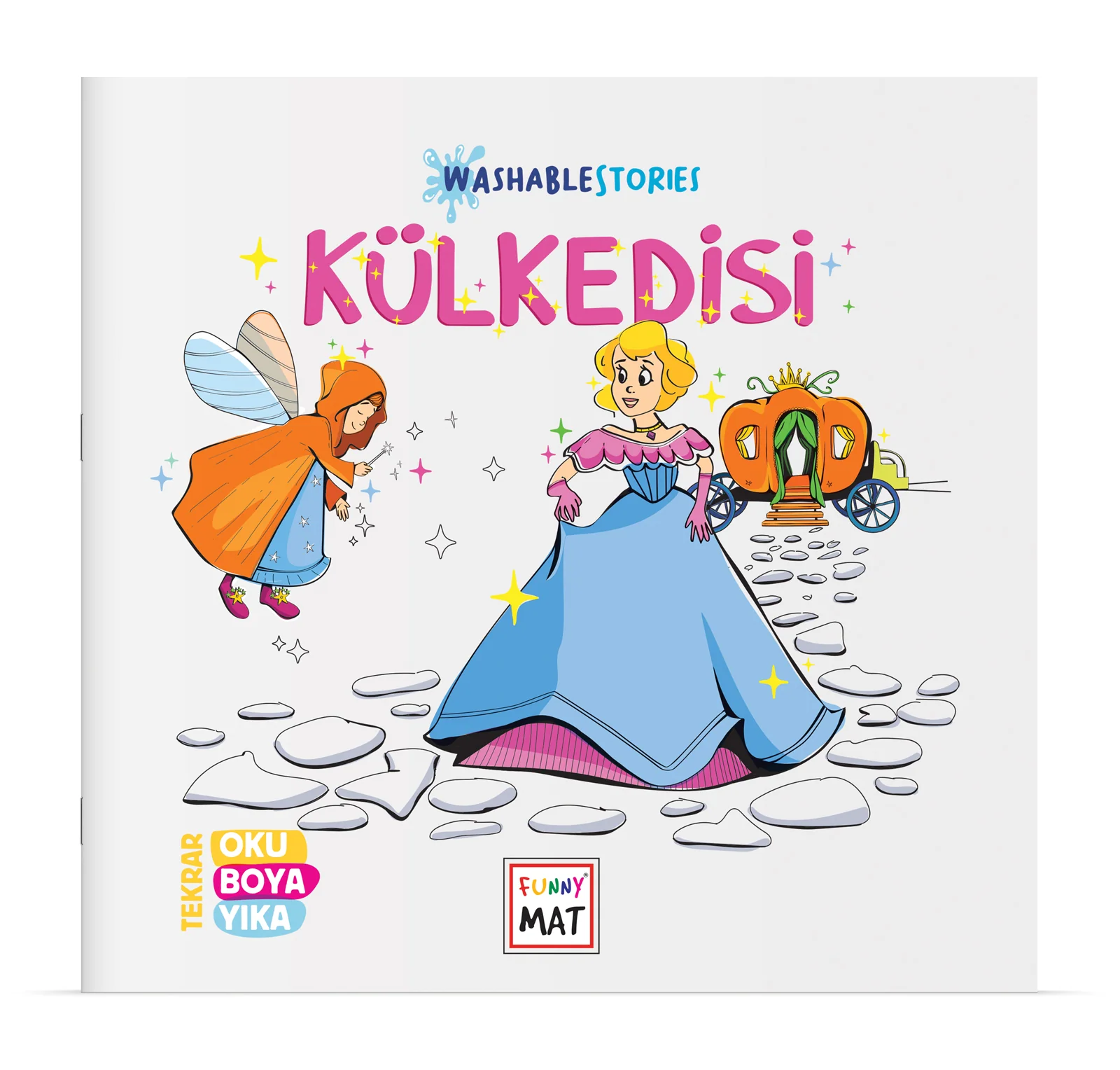 Akademi Çocuk Funny Mat Washable Cinderella Storybook ALT120426264