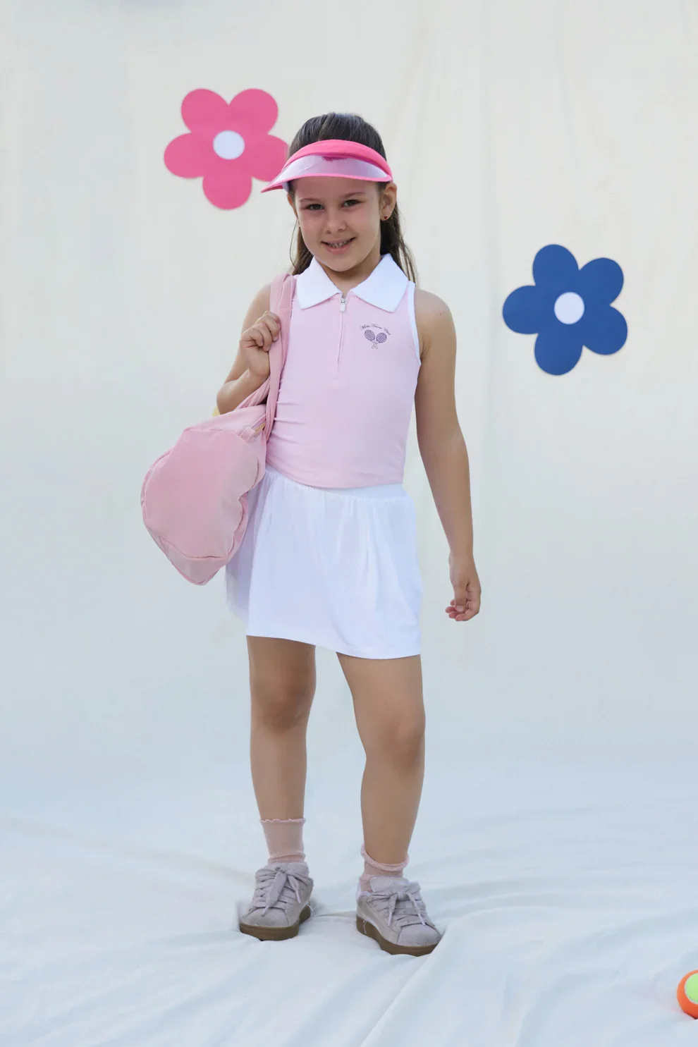 Miela Kids Tennis Club Kız Çocuk Şortlu Tenis Eteği Beyaz