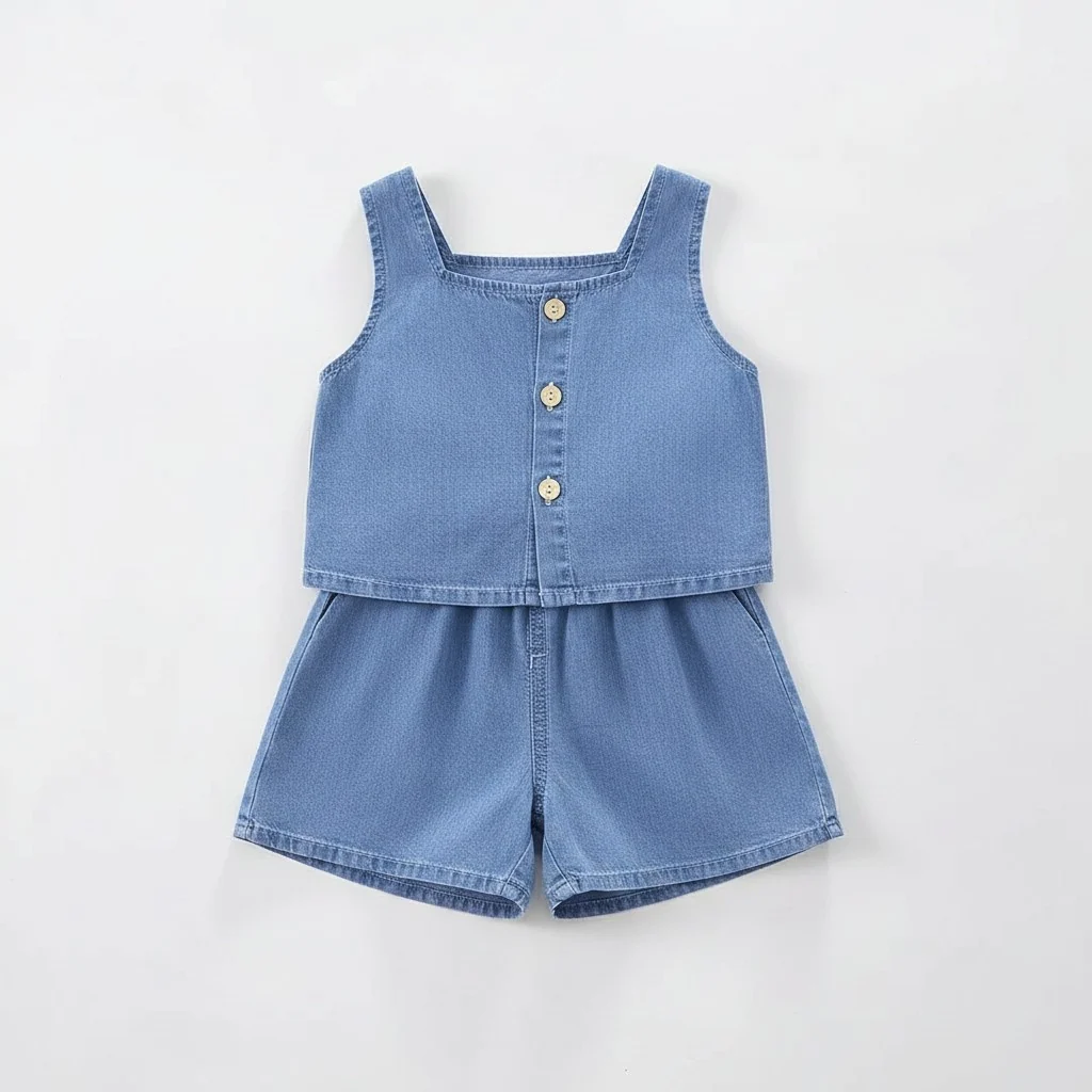Petits Nobles Bluebell Denim Set