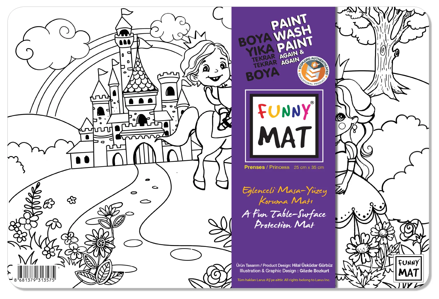 Funny Mat Small Series Prenses 25X35CM