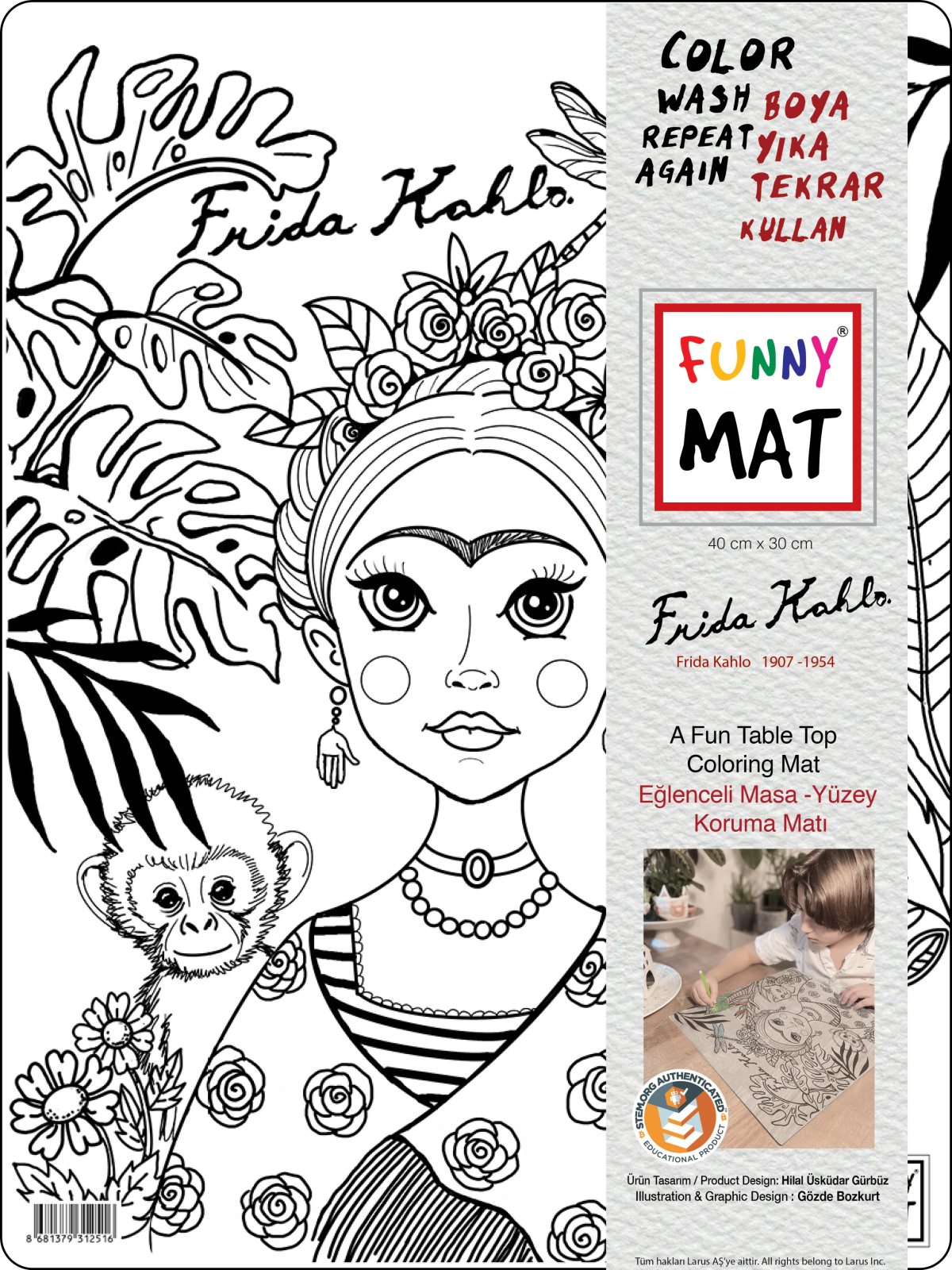Funny Mat Artist Collection Frida 30X40CM