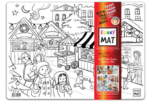 Funny Mat Yeni Yıl Marketi 48 x 33.5 cm