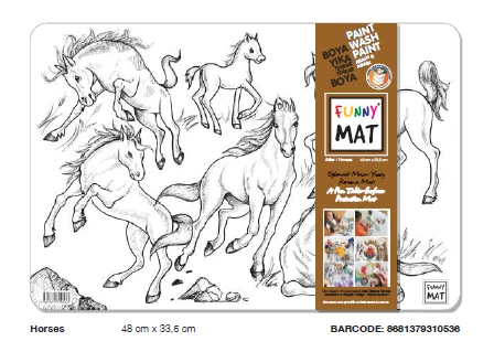 Funny Mat Atlar 48 x 33.5 cm