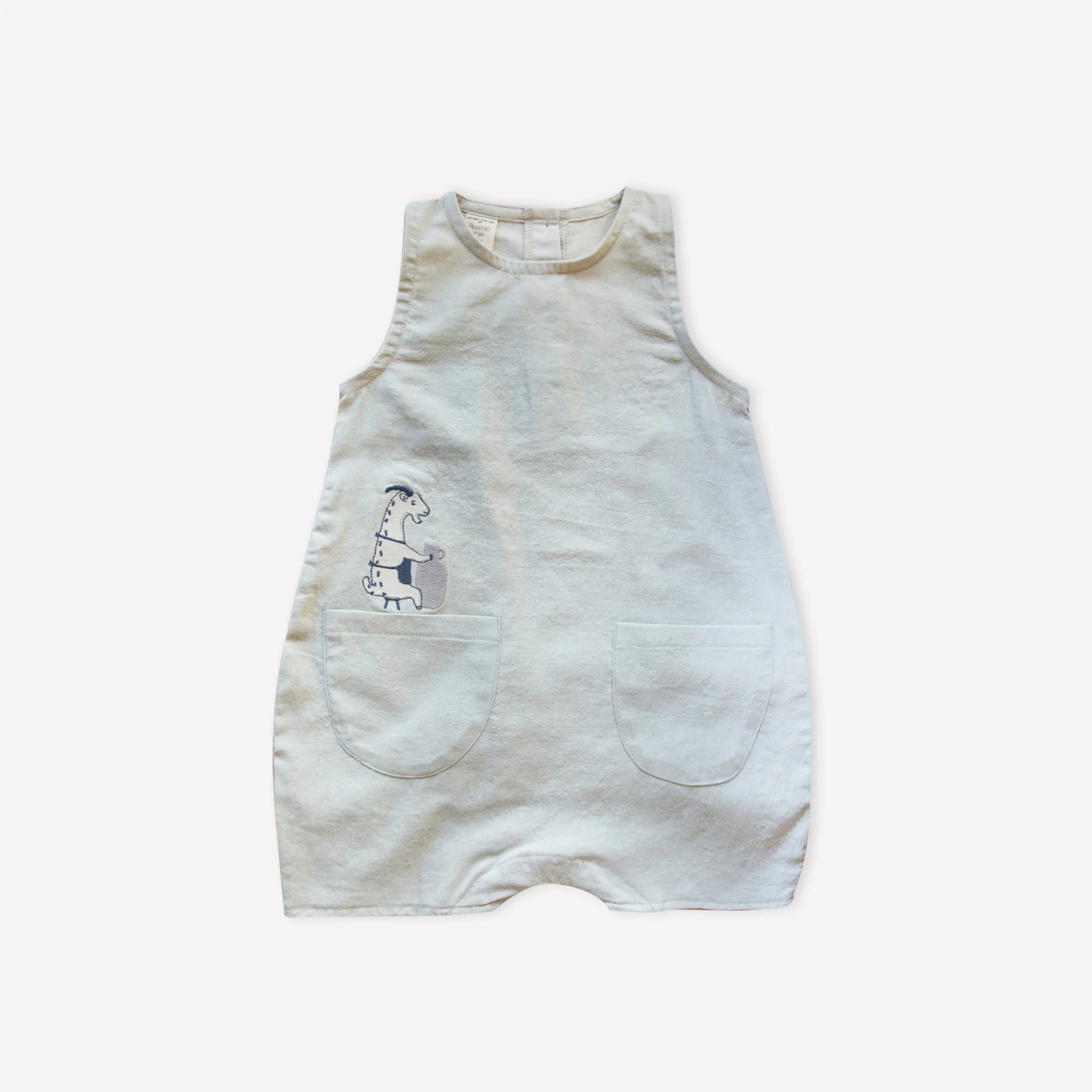 Organic Foggy DEW Goat Short Jumpsuit
