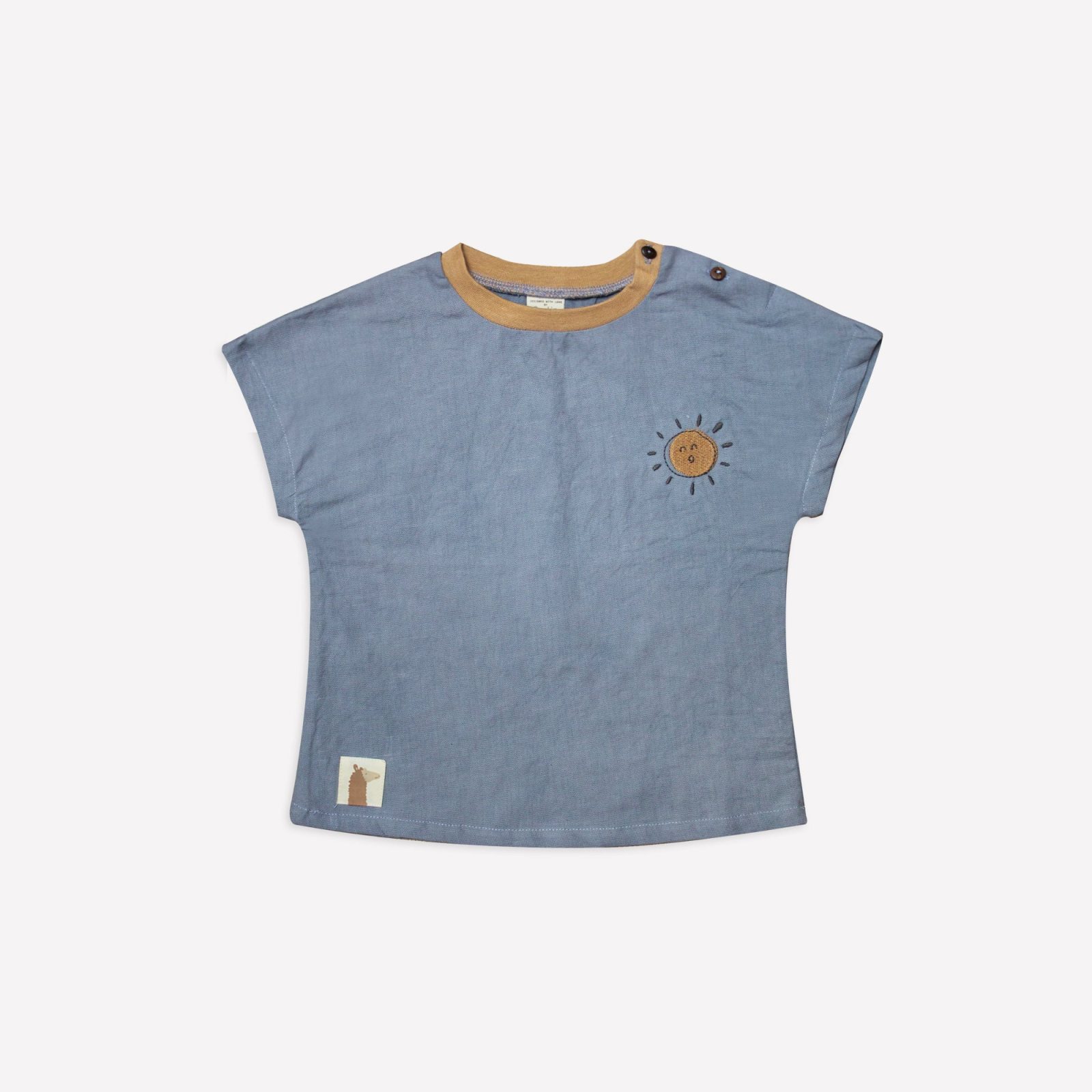 Organik Porpoise Sun Bebek Dokuma T-Shirt