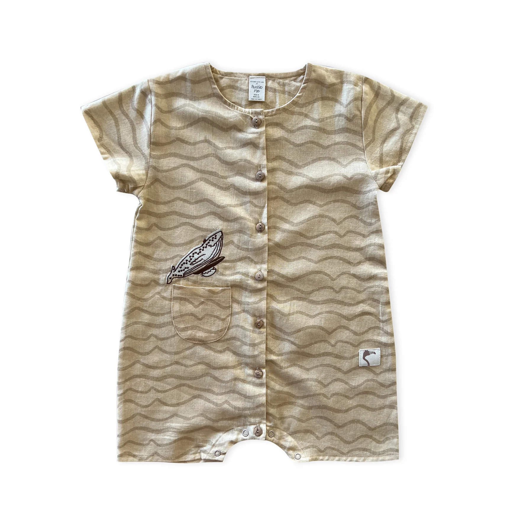 Marzipan Waves Romper