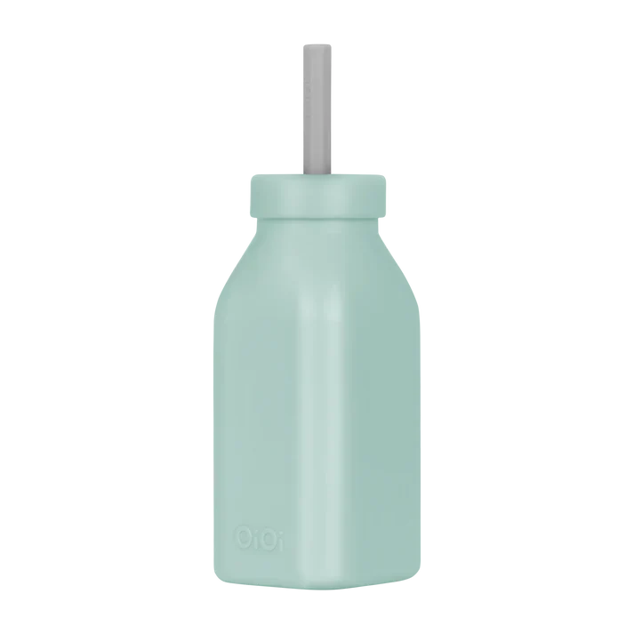 OiOi Şişe+Pipet River Green Powder Grey
