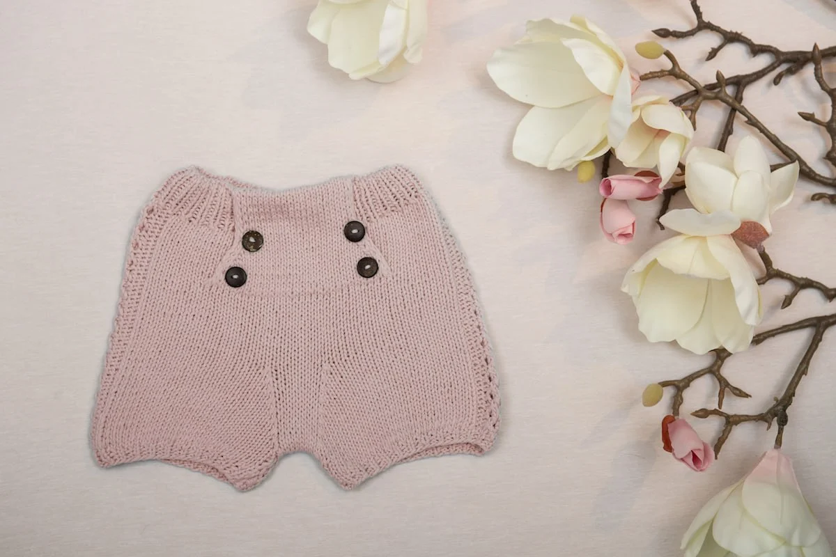 Magnolia Triko Şort Gül